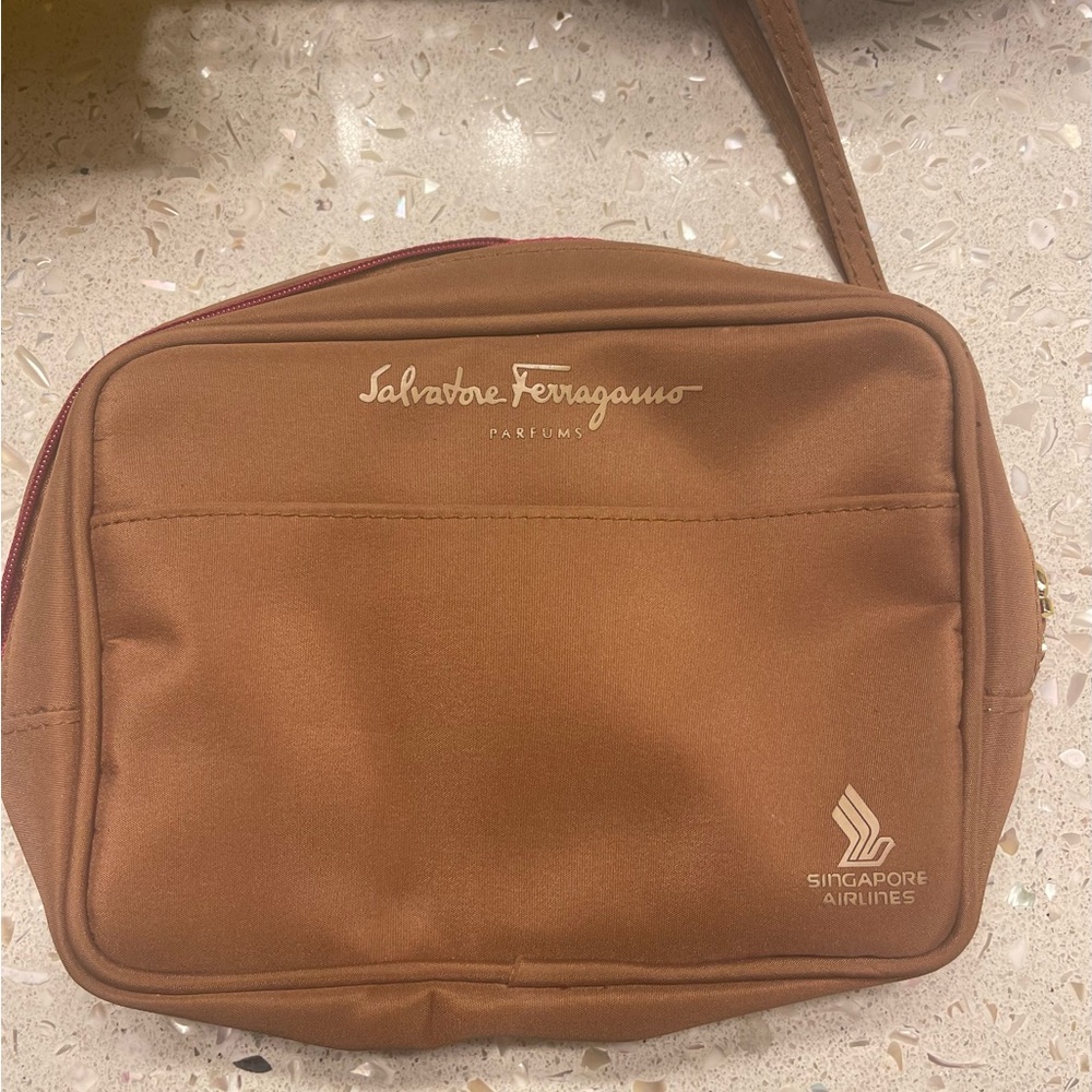 Salvatore Ferragamo Travel Bag Brown NEW